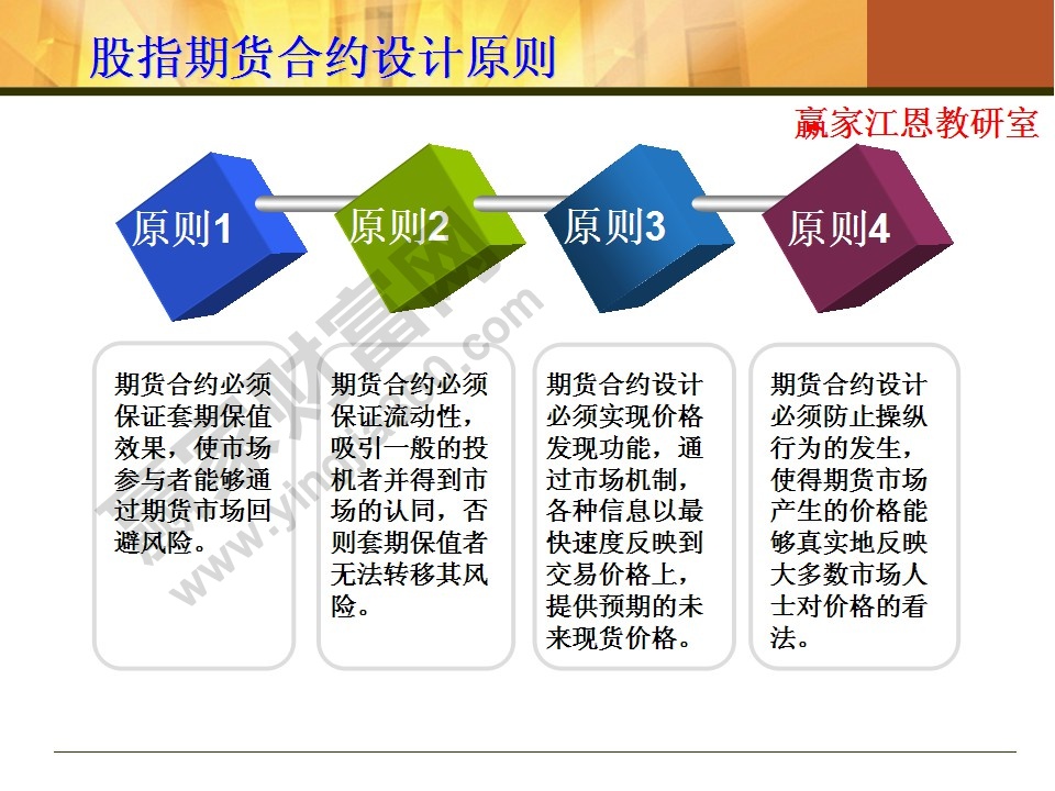 股指期货合约设计原则