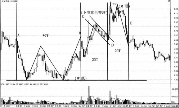 太龙药业（600222）2010年11月10日至2010年12月9日的30分钟走势图