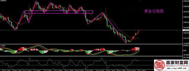 现货黄金日线走势图